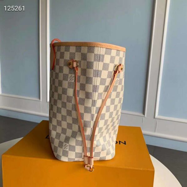 Louis Vuitton LV Women Neverfull GM Tote Damier Azur Canvas - Image 3