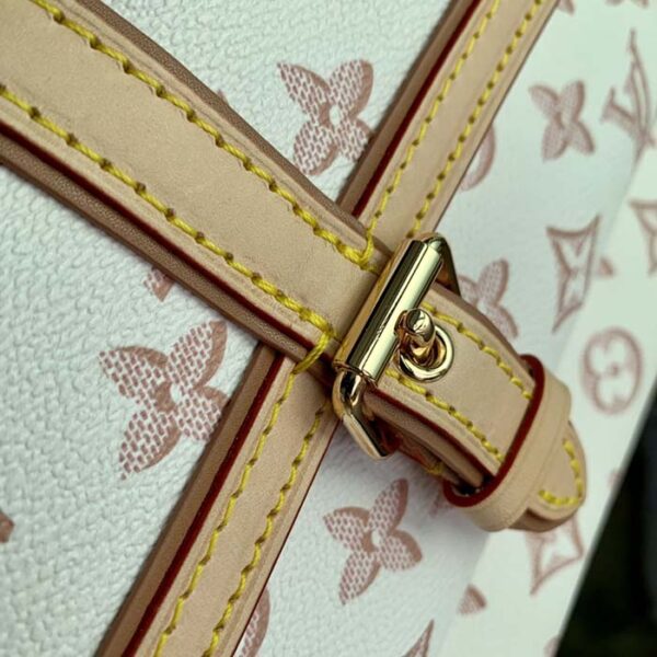 Louis Vuitton LV Women Neverfull MM Tote Bag Beige Monogram Coated Canvas - Image 7