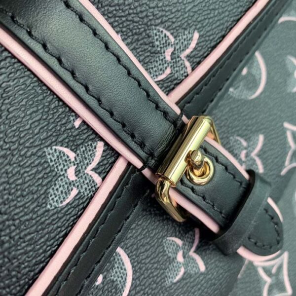 Louis Vuitton LV Women Neverfull MM Tote Bag Black Monogram Coated Canvas - Image 7
