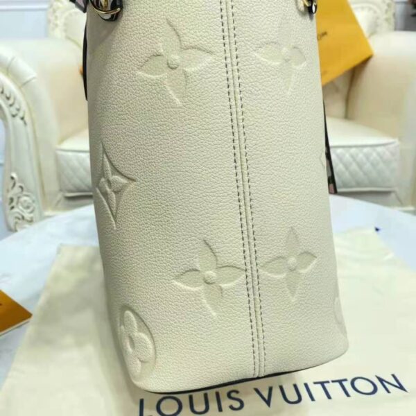 Louis Vuitton LV Women Neverfull MM Tote Bag Wild at Heart Cream Embossed Supple Grained Cowhide - Image 9
