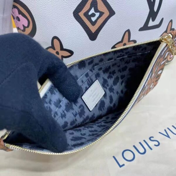 Louis Vuitton LV Women Neverfull MM Tote Cream Monogram Coated Canvas - Image 13