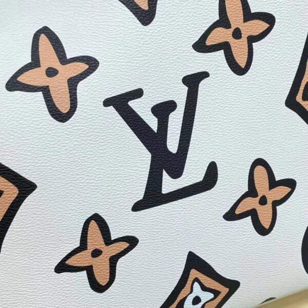 Louis Vuitton LV Women Neverfull MM Tote Cream Monogram Coated Canvas - Image 10