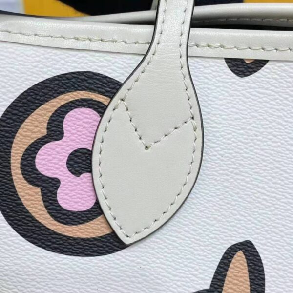 Louis Vuitton LV Women Neverfull MM Tote Cream Monogram Coated Canvas - Image 12