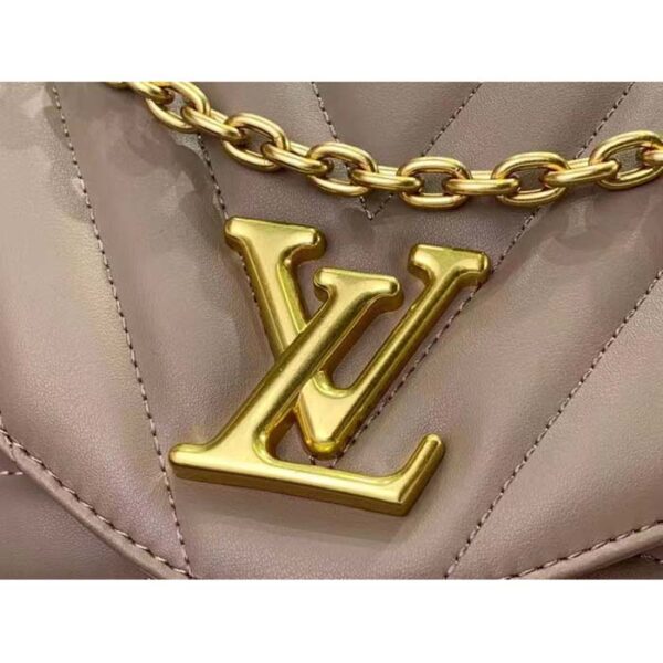 Louis Vuitton LV Women New Wave Chain Bag GM Dark Taupe Quilted Smooth Calf Leather - Image 7