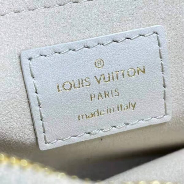 Louis Vuitton LV Women New Wave Chain Bag Handbag White Smooth Cowhide Leather - Image 16
