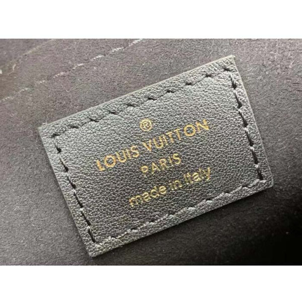 Louis Vuitton LV Women New Wave Chain Bag MM Handbag Black Smooth Cowhide - Image 10