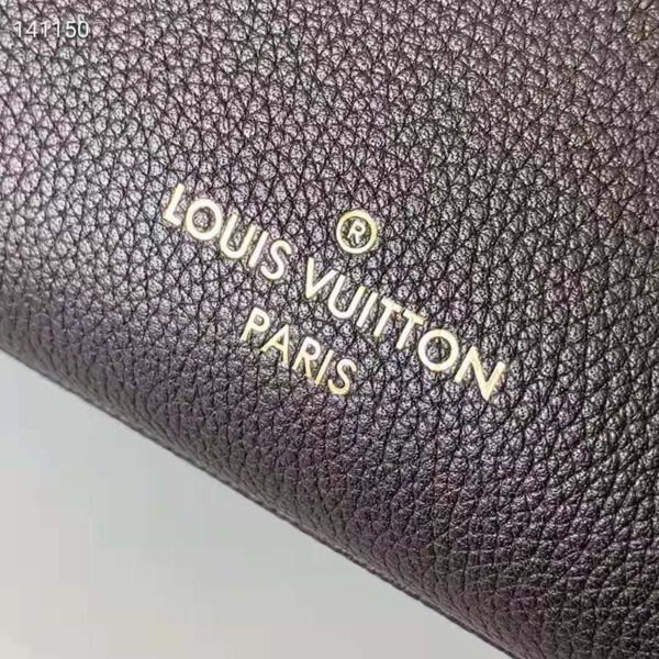 Louis Vuitton LV Women On My Side MM Tote Black Twist Calfskin Monogram Nappa Softy Leather - Image 12