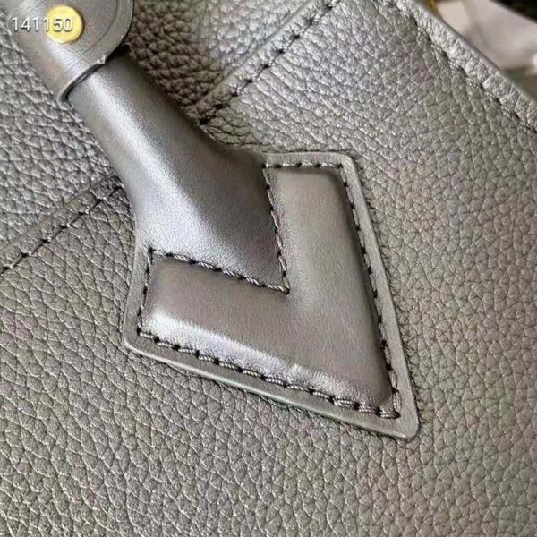 Louis Vuitton LV Women On My Side MM Tote Black Twist Calfskin Monogram Nappa Softy Leather - Image 10