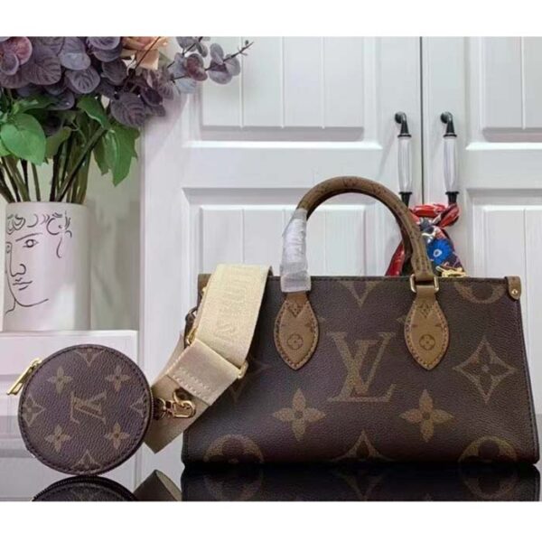 Louis Vuitton LV Women OnTheGo East West Giant Monogram Monogram Reverse Coated Canvas - Image 4