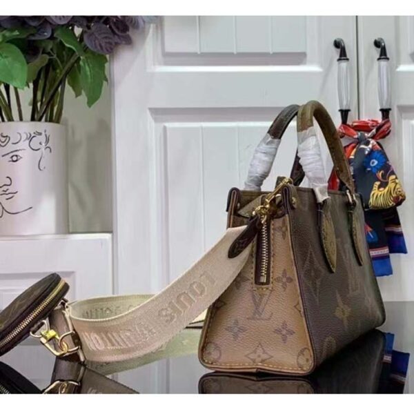 Louis Vuitton LV Women OnTheGo East West Giant Monogram Monogram Reverse Coated Canvas - Image 8