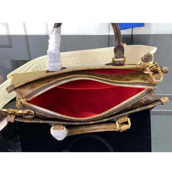 Louis Vuitton LV Women OnTheGo East West Giant Monogram Monogram Reverse Coated Canvas - Image 10