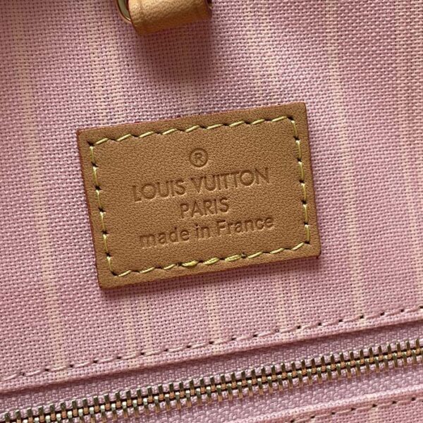 Louis Vuitton LV Women OnTheGo GM Tote Bag Pink Monogram Giant Coated Canvas Raffia - Image 10