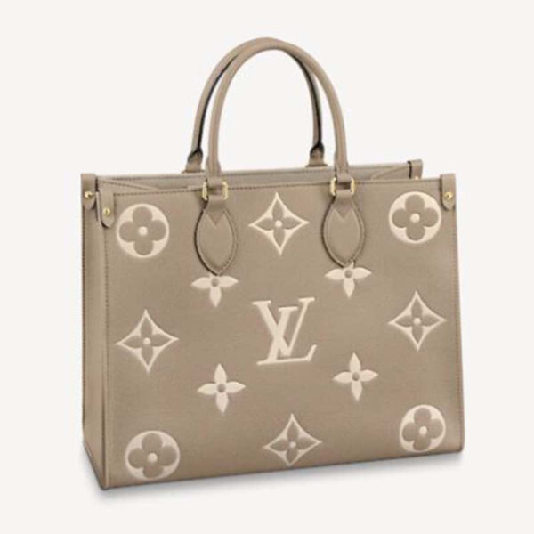 Louis Vuitton LV Women OnTheGo MM Embossed Grained Cowhide Leather - Image 2