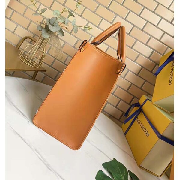Louis Vuitton LV Women OnTheGo MM Tote Bag Arizona Embossed Supple Grained Cowhide - Image 5