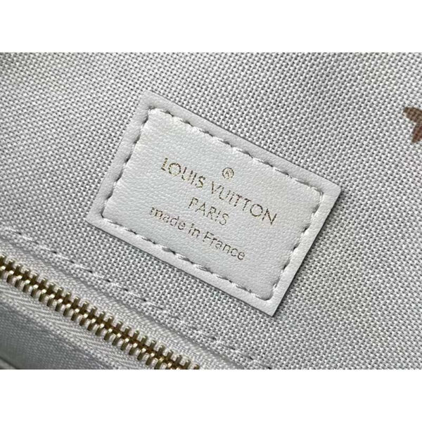 Louis Vuitton LV Women OnTheGo MM Tote Sunset Kaki Monogram Coated Canvas - Image 10