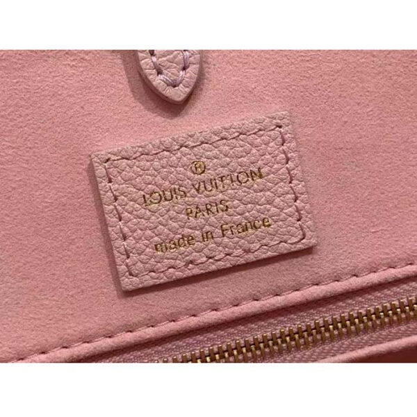 Louis Vuitton LV Women OnTheGo MM Gradient Pink Monogram Empreinte Embossed Cowhide Leather - Image 11