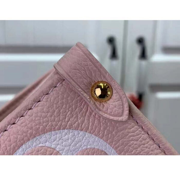Louis Vuitton LV Women OnTheGo MM Gradient Pink Monogram Empreinte Embossed Cowhide Leather - Image 10