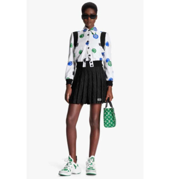 Louis Vuitton LV Women OnTheGo PM Tote Bag Green Monogram Jacquard Velvet - Image 11