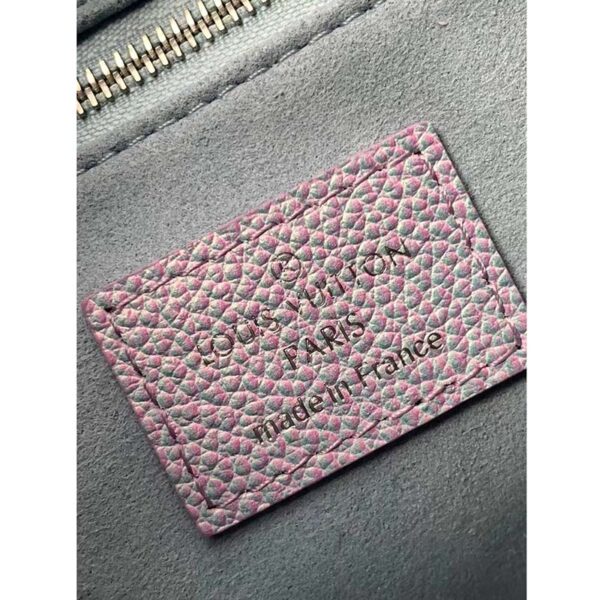 Louis Vuitton LV Women OnTheGo PM Tote Bag Purple Sprayed Embossed Grained Cowhide - Image 11