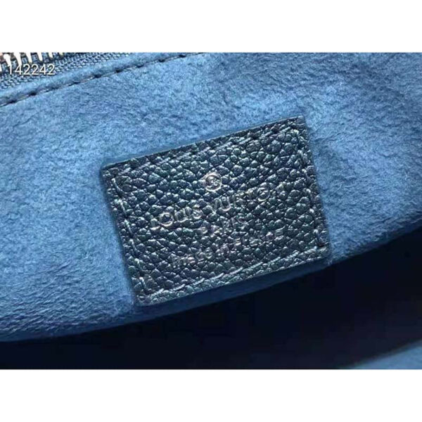 Louis Vuitton LV Women OnTheGo PM Tote Navy Nacre Embossed Grained Cowhide Leather - Image 10