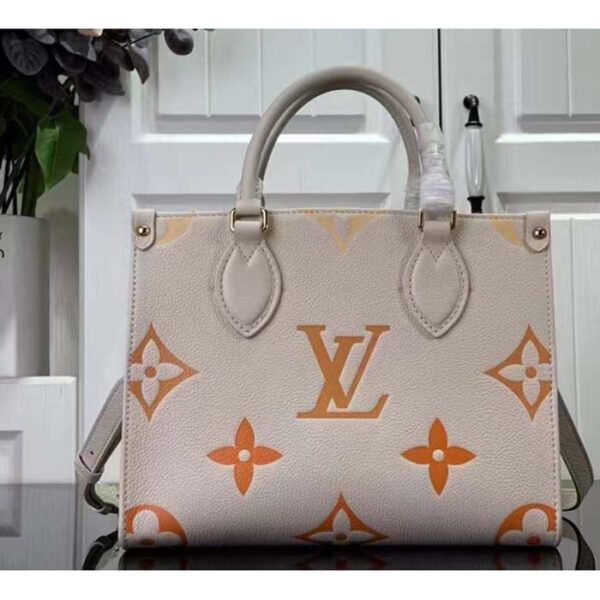 Louis Vuitton LV Women OnTheGo PM Neutral Gradient Monogram Empreinte Embossed Cowhide Leather - Image 2