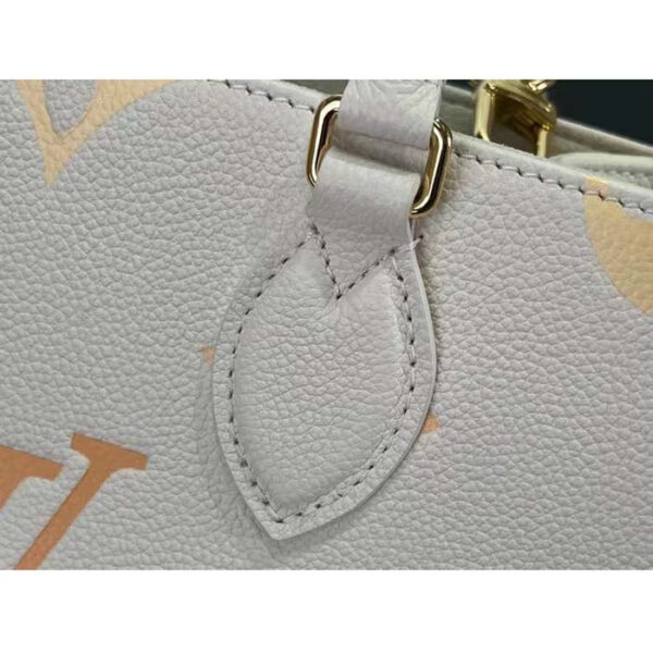 Louis Vuitton LV Women OnTheGo PM Neutral Gradient Monogram Empreinte Embossed Cowhide Leather - Image 8