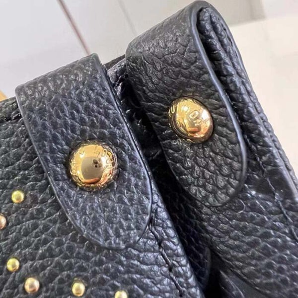 Louis Vuitton LV Women Onthego PM Black Monogram Empreinte Grained Cowhide Leather Studs - Image 7