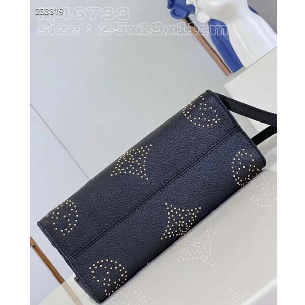 Louis Vuitton LV Women Onthego PM Black Monogram Empreinte Grained Cowhide Leather Studs - Image 3