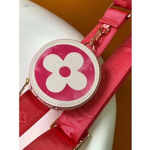 Louis Vuitton LV Women Onthego PM Pink Monogram Coated Canvas Textile Lining - Image 7