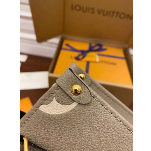 Louis Vuitton LV Women Onthego PM Tote Beige Embossed Grained Cowhide Leather - Image 7