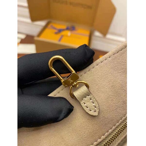 Louis Vuitton LV Women Onthego PM Tote Beige Embossed Grained Cowhide Leather - Image 8