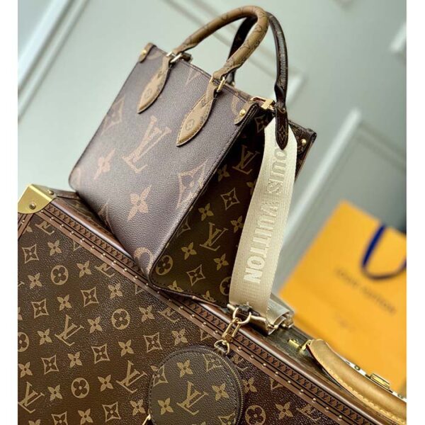 Louis Vuitton LV Women Onthego PM Tote Monogram Reverse Coated Canvas - Image 2