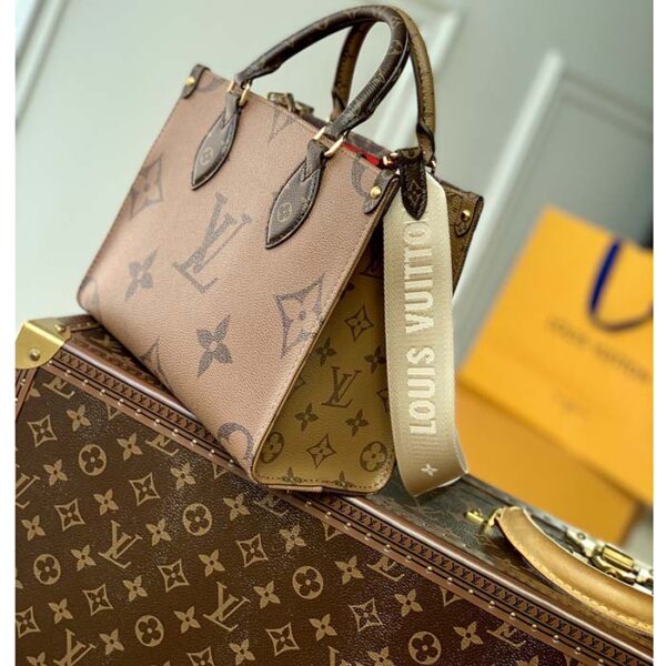 Louis Vuitton LV Women Onthego PM Tote Monogram Reverse Coated Canvas - Image 4
