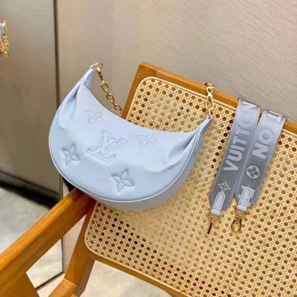 Louis Vuitton LV Women Over The Moon Blue Quilted Embroidered Smooth Calf Leather - Image 4