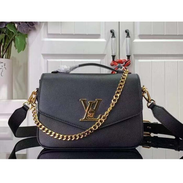 Louis Vuitton LV Women Oxford Black Grained Calf Leather Microfiber Lining - Image 2