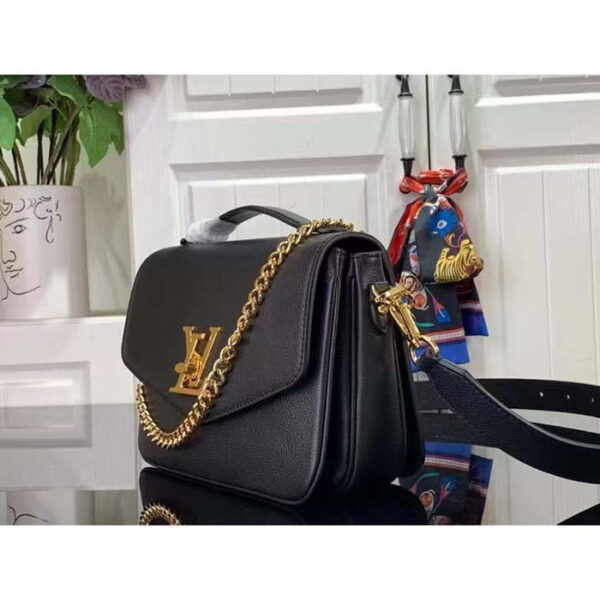 Louis Vuitton LV Women Oxford Black Grained Calf Leather Microfiber Lining - Image 3