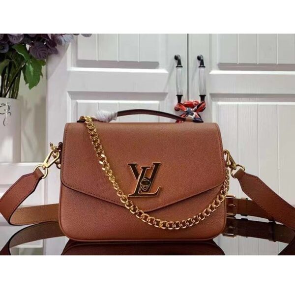 Louis Vuitton LV Women Oxford Cognac Grained Calf Leather Microfiber Lining - Image 2