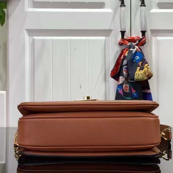 Louis Vuitton LV Women Oxford Cognac Grained Calf Leather Microfiber Lining - Image 5
