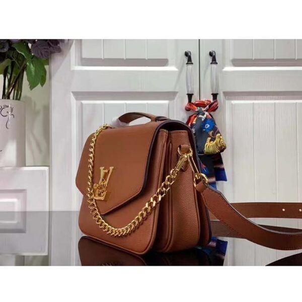 Louis Vuitton LV Women Oxford Cognac Grained Calf Leather Microfiber Lining - Image 3