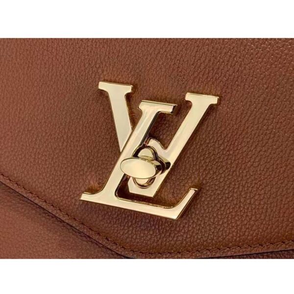 Louis Vuitton LV Women Oxford Cognac Grained Calf Leather Microfiber Lining - Image 7