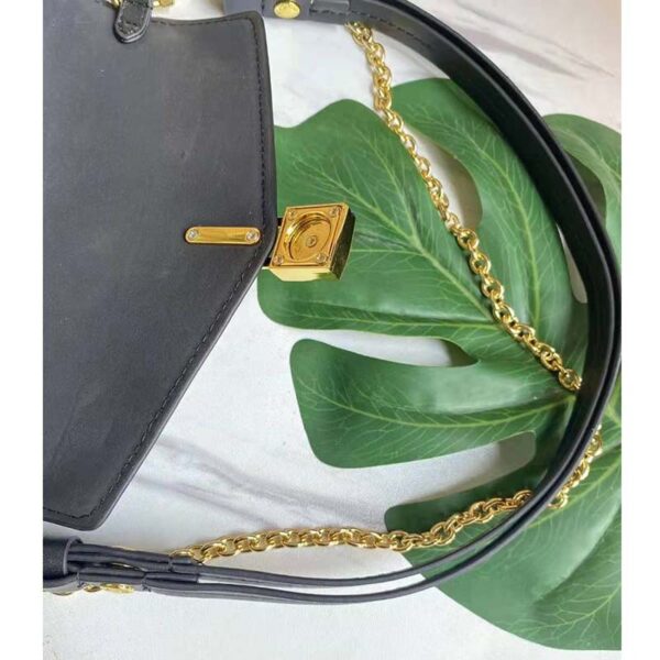 Louis Vuitton LV Women Padlock On Strap Bag Black Epi Embossed Grained Cowhide Leather - Image 8