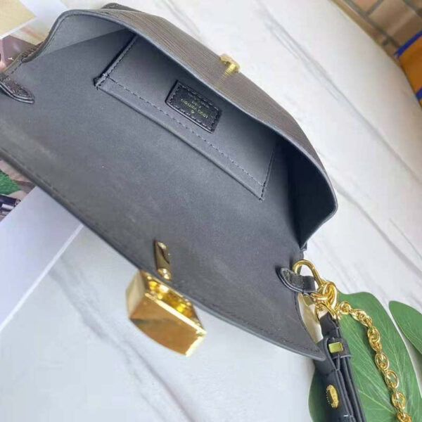 Louis Vuitton LV Women Padlock On Strap Bag Black Epi Embossed Grained Cowhide Leather - Image 5