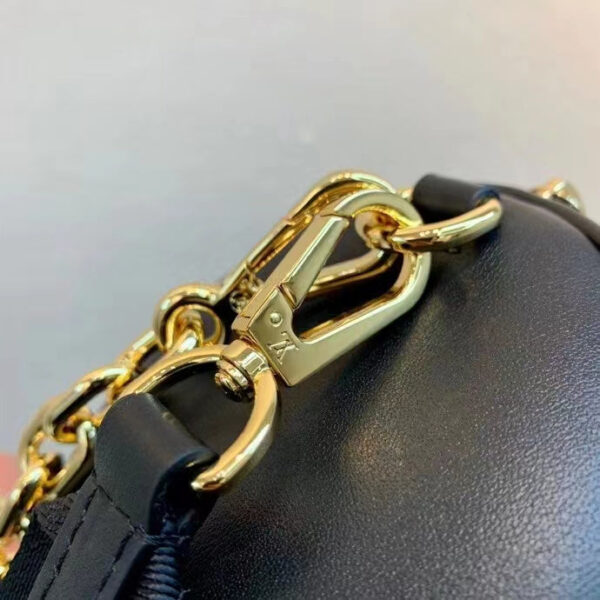 Louis Vuitton LV Women Papillon BB Handbag Black Quilted Embroidered Smooth Calf - Image 9