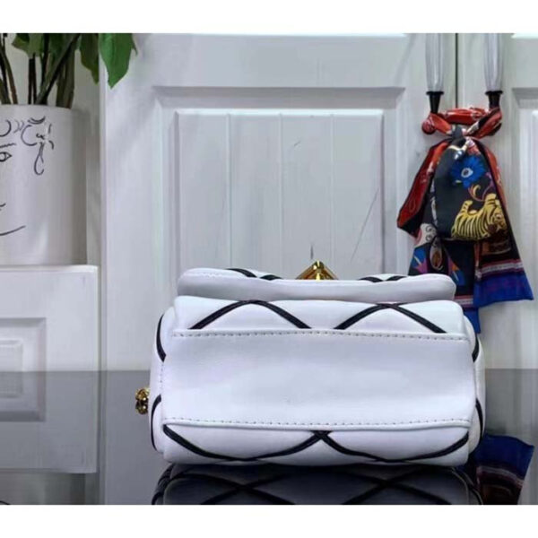 Louis Vuitton LV Women Pico GO-14 Black White Lambskin Cowhide Leather - Image 5