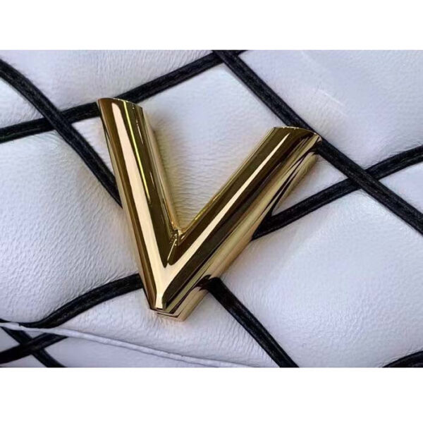 Louis Vuitton LV Women Pico GO-14 Black White Lambskin Cowhide Leather - Image 7