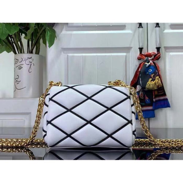 Louis Vuitton LV Women Pico GO-14 Black White Lambskin Cowhide Leather - Image 3
