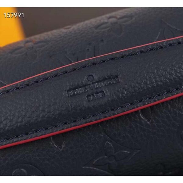 Louis Vuitton LV Women Pochette Métis Bag Navy Red Monogram Grained Cowhide Leather - Image 9