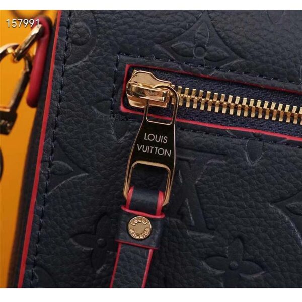 Louis Vuitton LV Women Pochette Métis Bag Navy Red Monogram Grained Cowhide Leather - Image 7