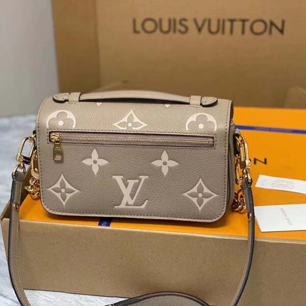 Louis Vuitton LV Women Pochette Métis East West Bag Beige Grained Cowhide Leather - Image 6