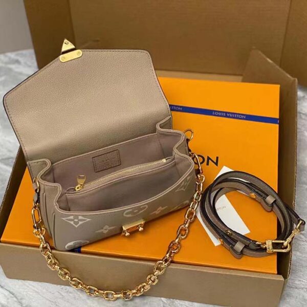 Louis Vuitton LV Women Pochette Métis East West Bag Beige Grained Cowhide Leather - Image 10
